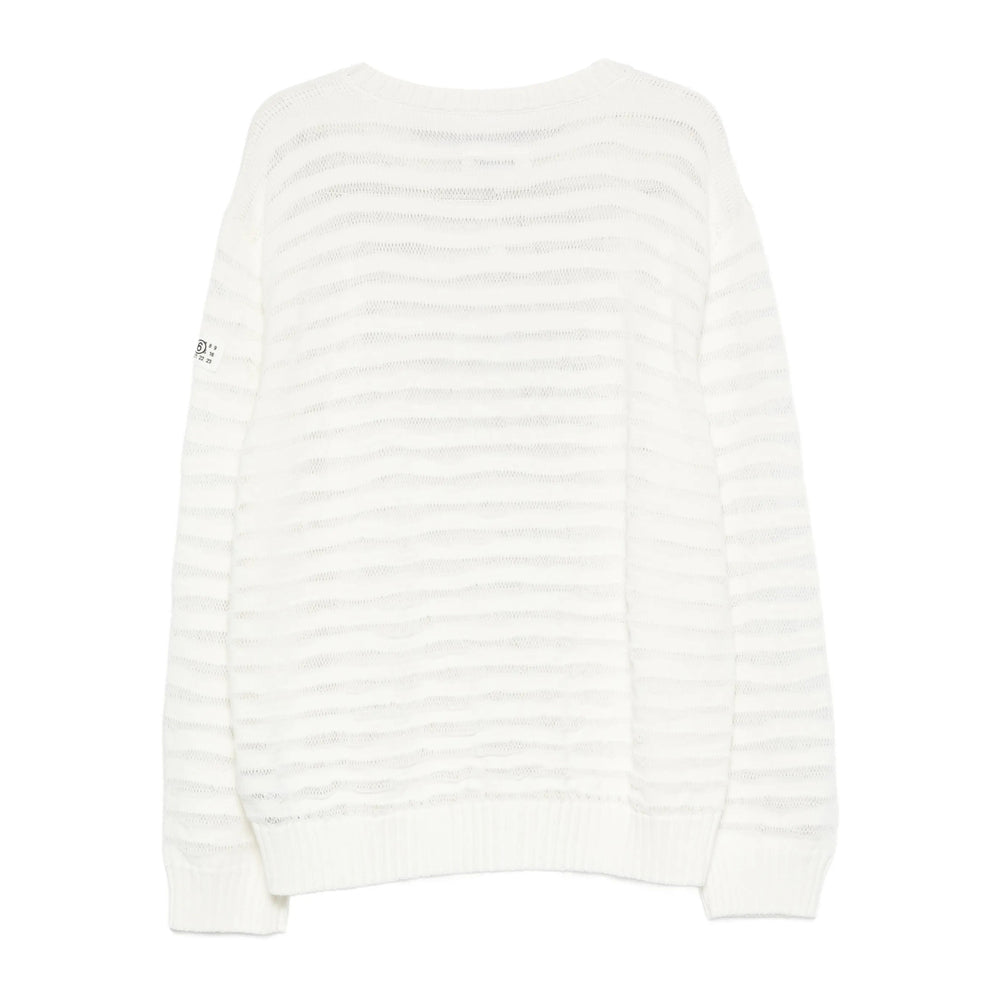 Timeless White Knit Crew