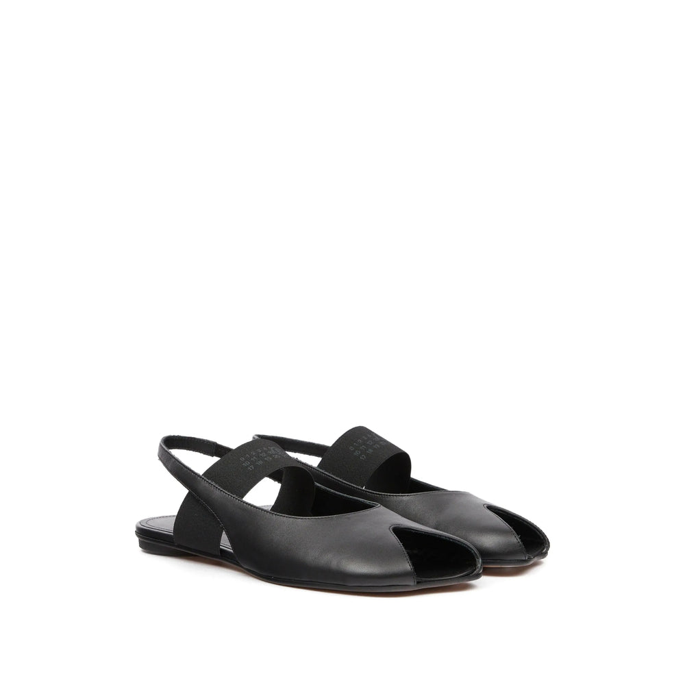 Elastic Strap Slingback Flats