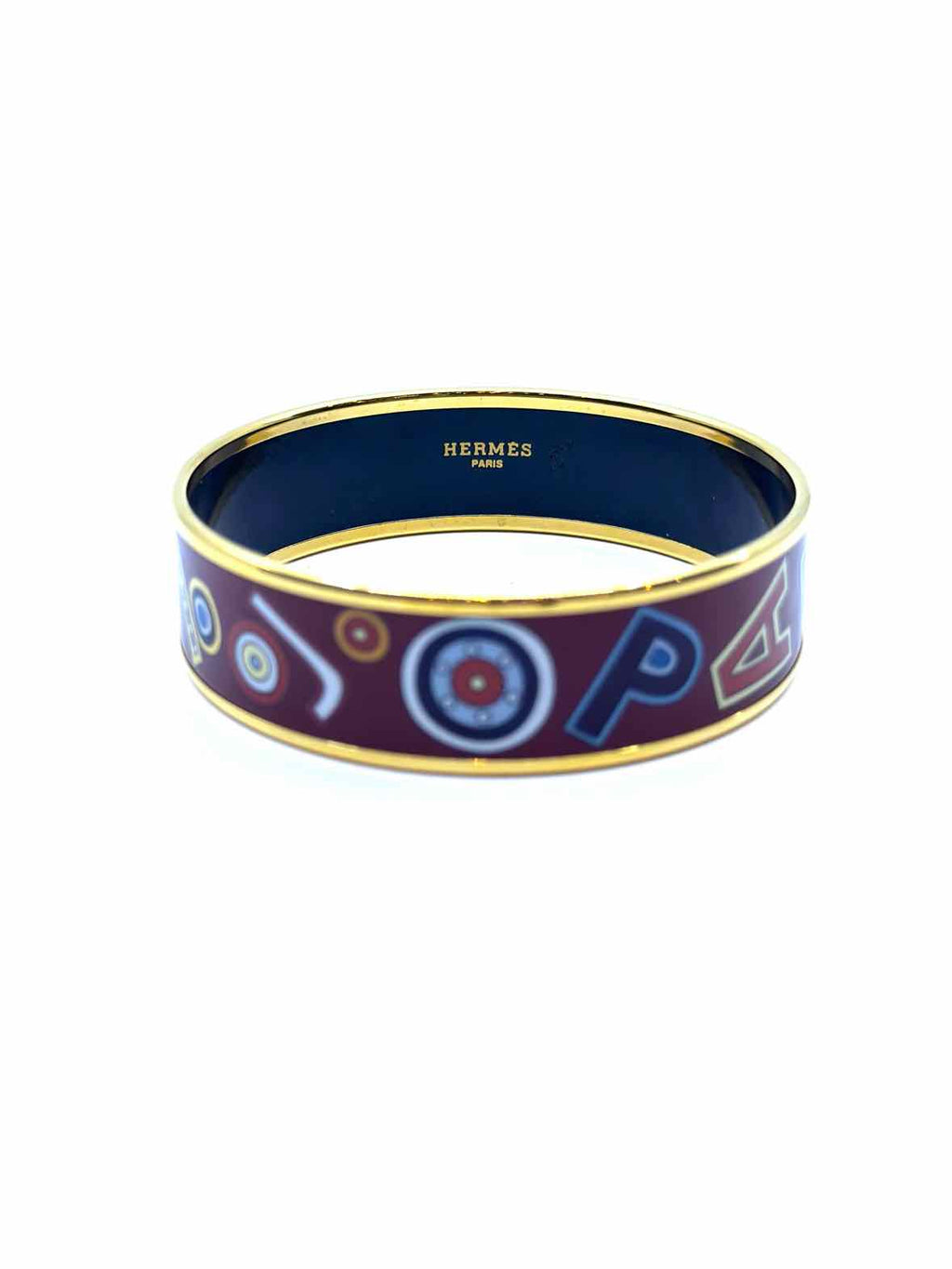 HERMES Burgundy Bracelet