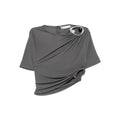 Grey Drape Top