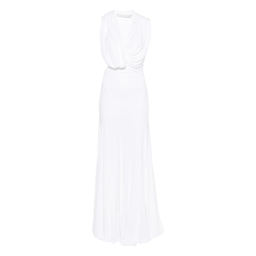 Draped Sleeveless Gown