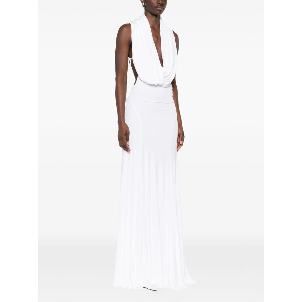 Draped Sleeveless Gown
