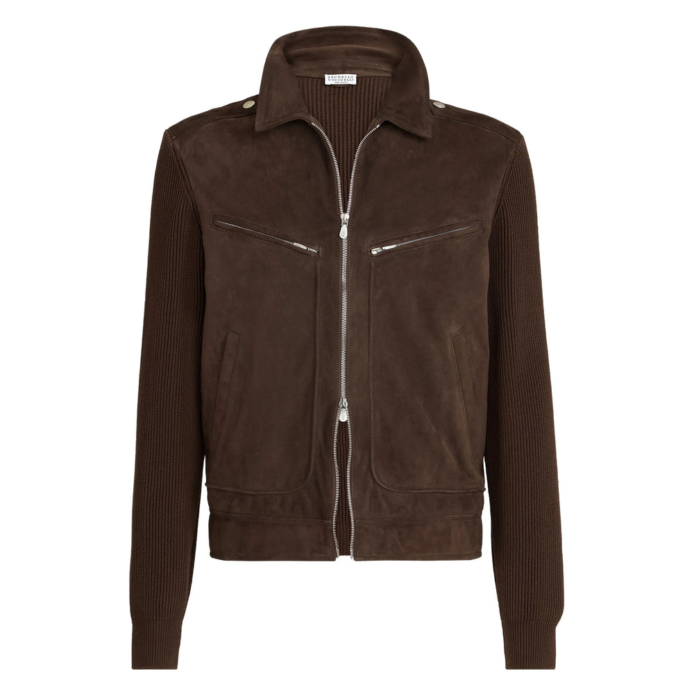 Leather Outerwear Brunello Cucinelli
