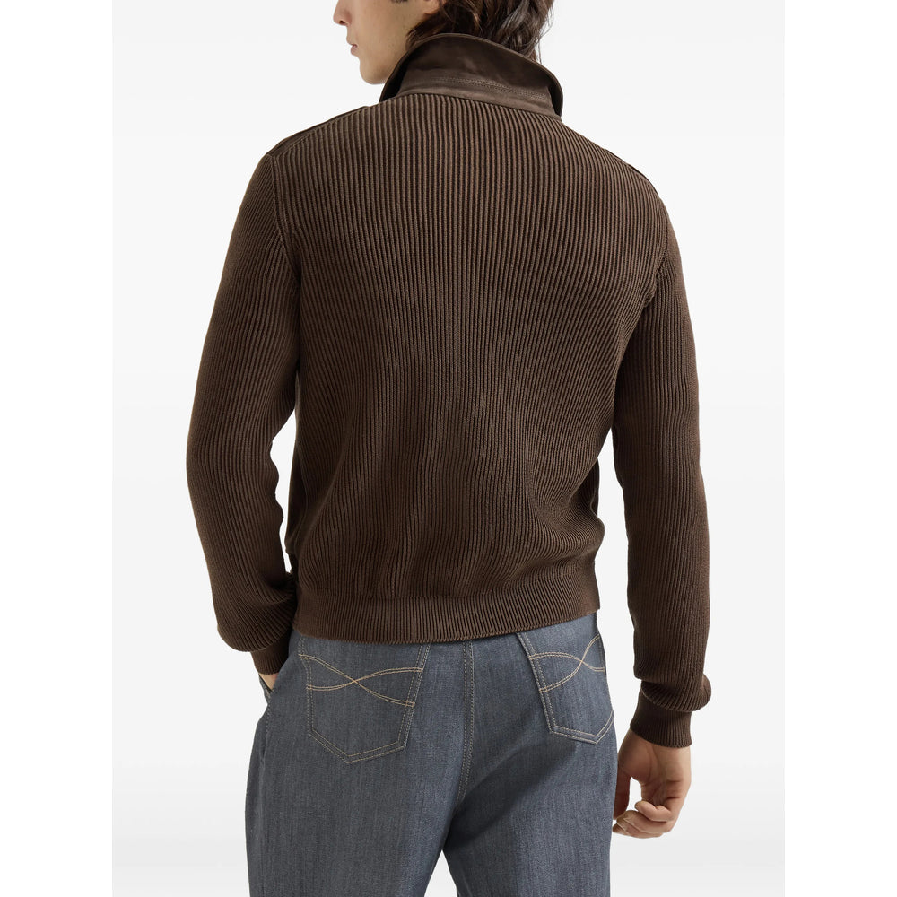 Leather Outerwear Brunello Cucinelli