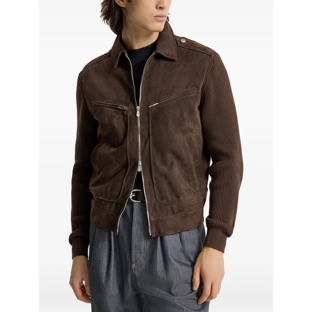 Leather Outerwear Brunello Cucinelli