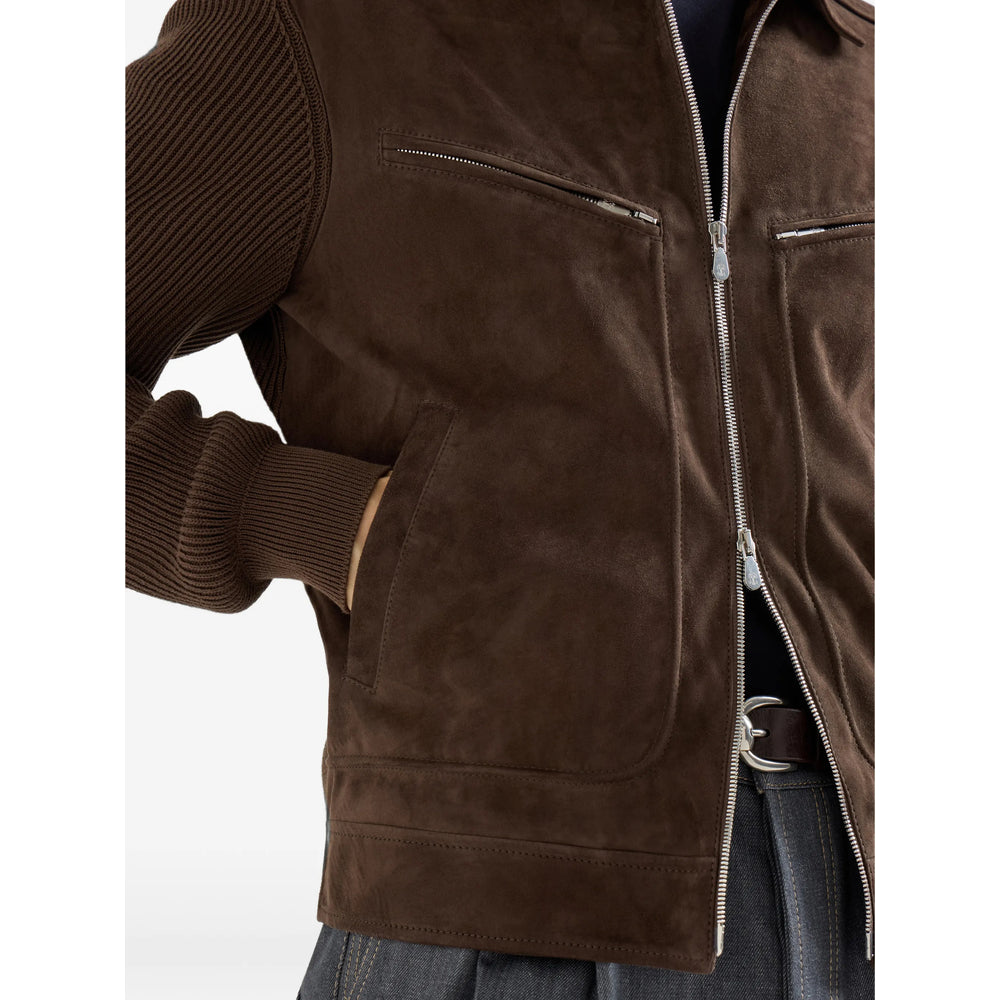 Leather Outerwear Brunello Cucinelli