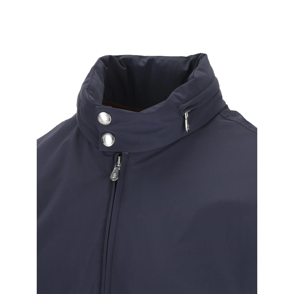 Navy Zip Shirt Jacket