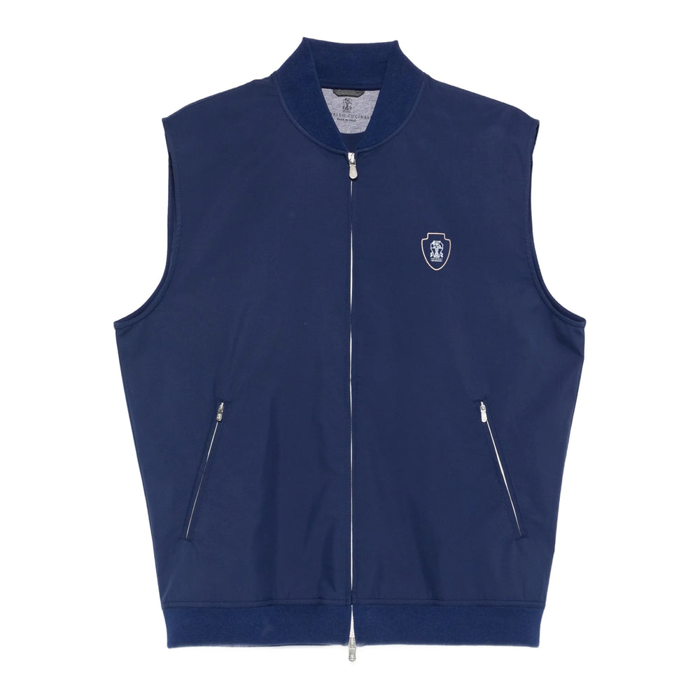 Sporty Logo Zip Top