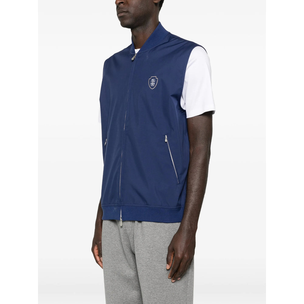 Sporty Logo Zip Top