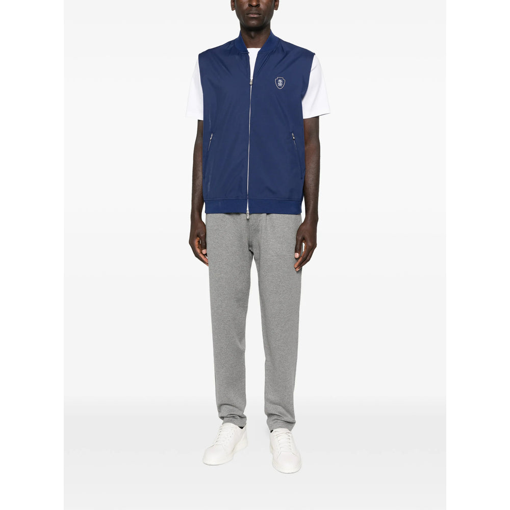 Sporty Logo Zip Top