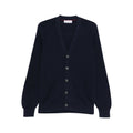 Soft Blue V Neck Rib Sweater