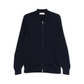 Dark Blue Rib Knit Sweater