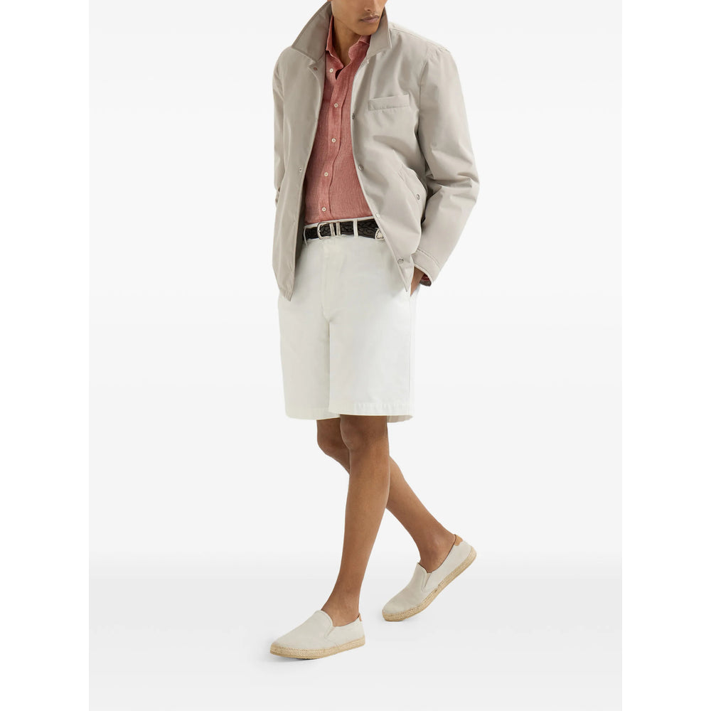 Soft Apricot Pink Classic Collar Shirt