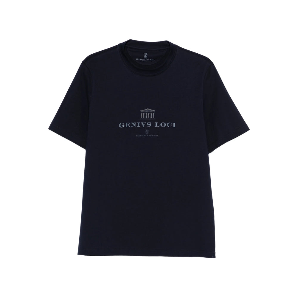 Soft Blue Graphic Print Tee