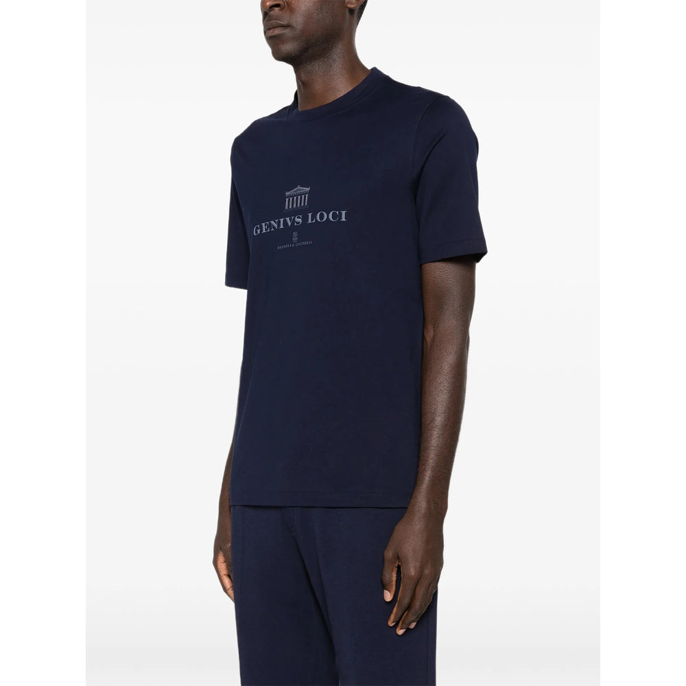 Soft Blue Graphic Print Tee