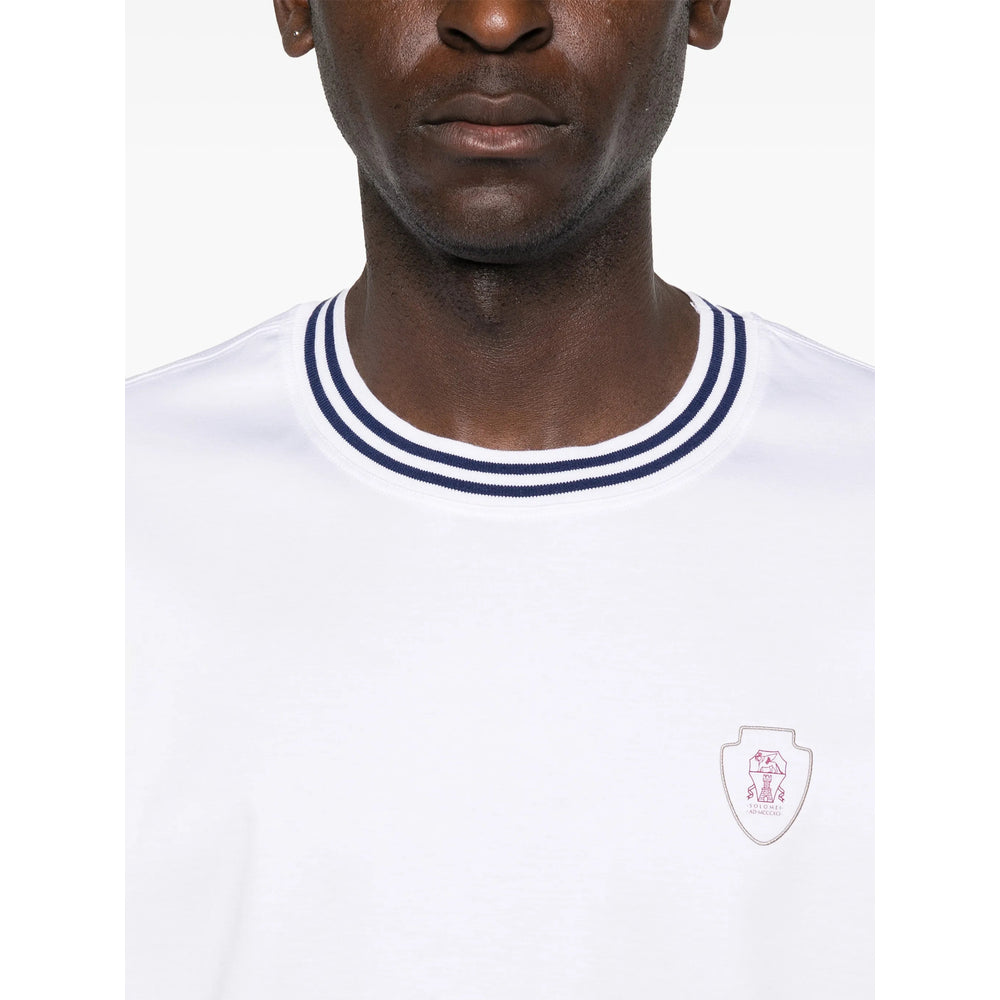 Elegant Crew Cotton Shirt