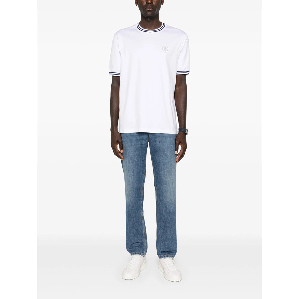Elegant Crew Cotton Shirt