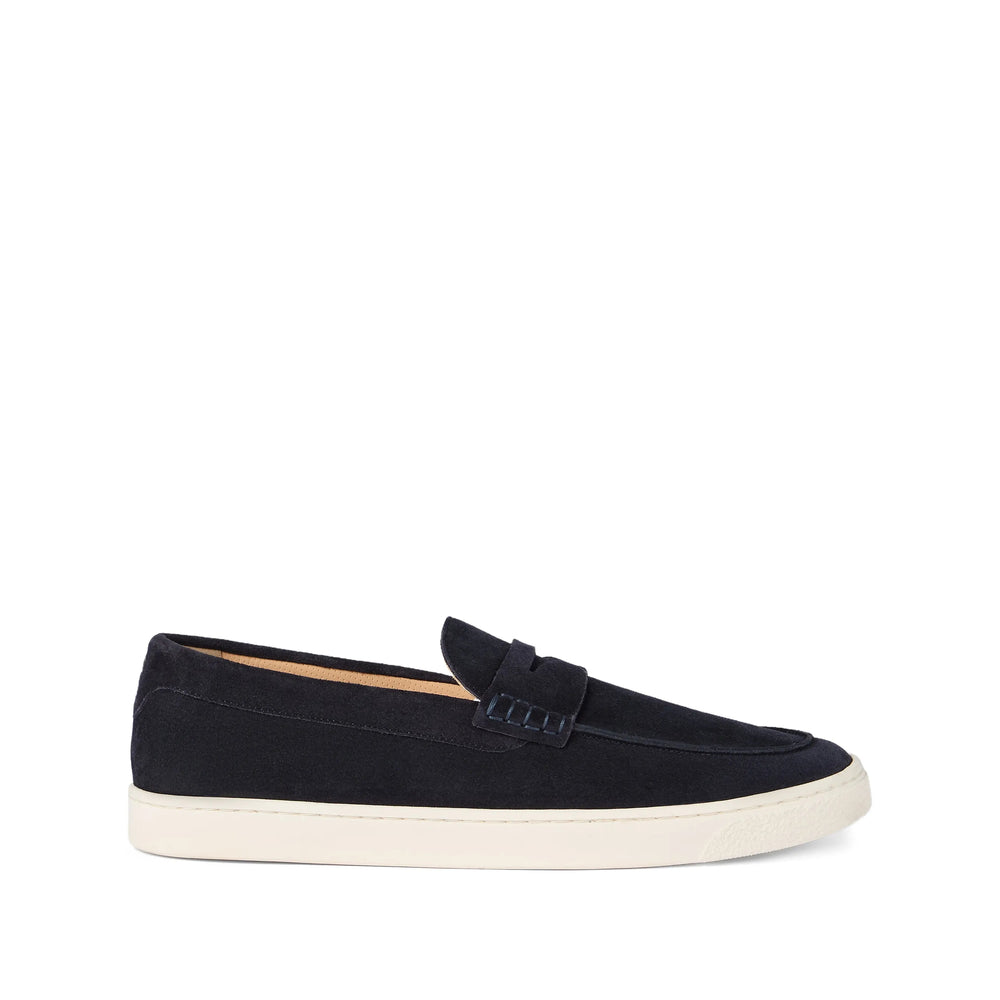 Calf Suede Penny Loafers