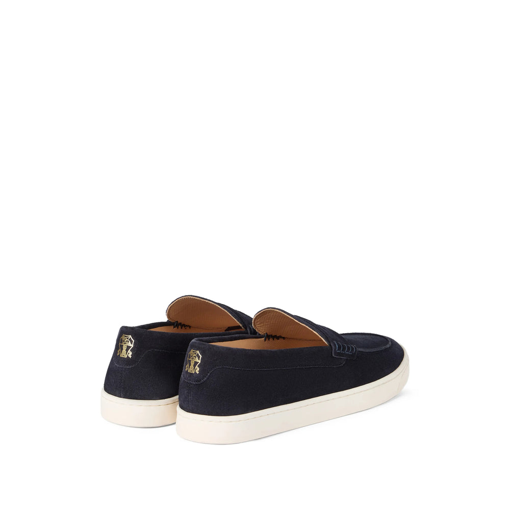 Calf Suede Penny Loafers