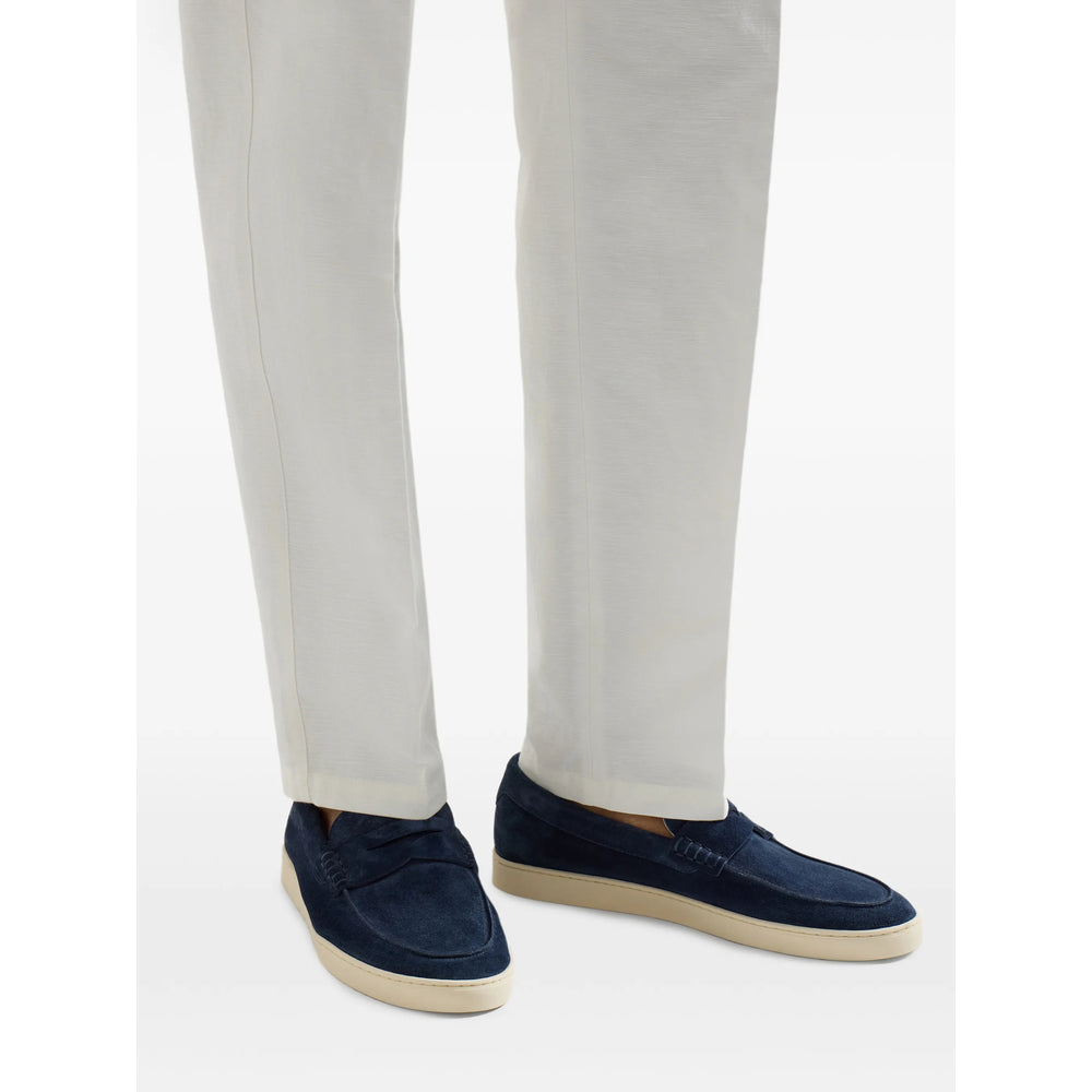 Calf Suede Penny Loafers