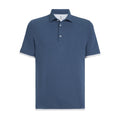Navy Button Front Cotton Shirt