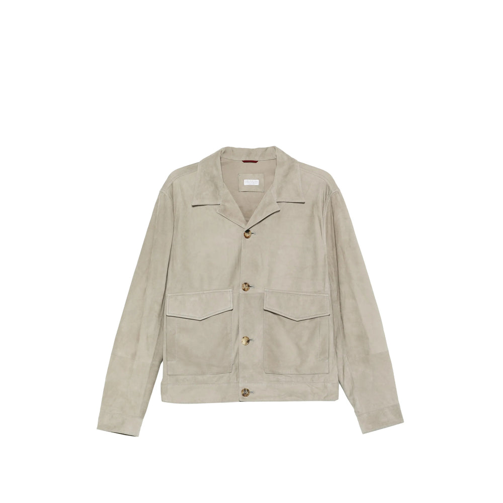 Leather Outerwear Brunello Cucinelli
