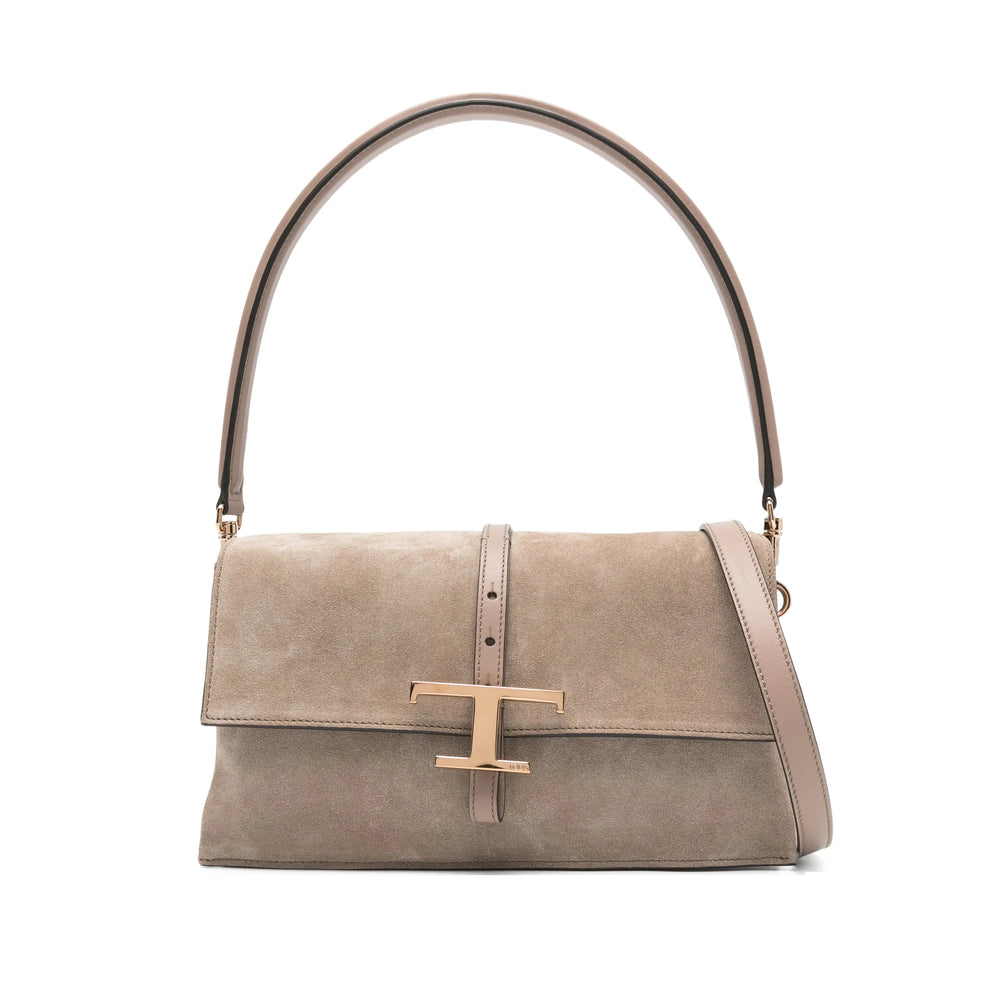 Gold Tone Calf Leather Tote
