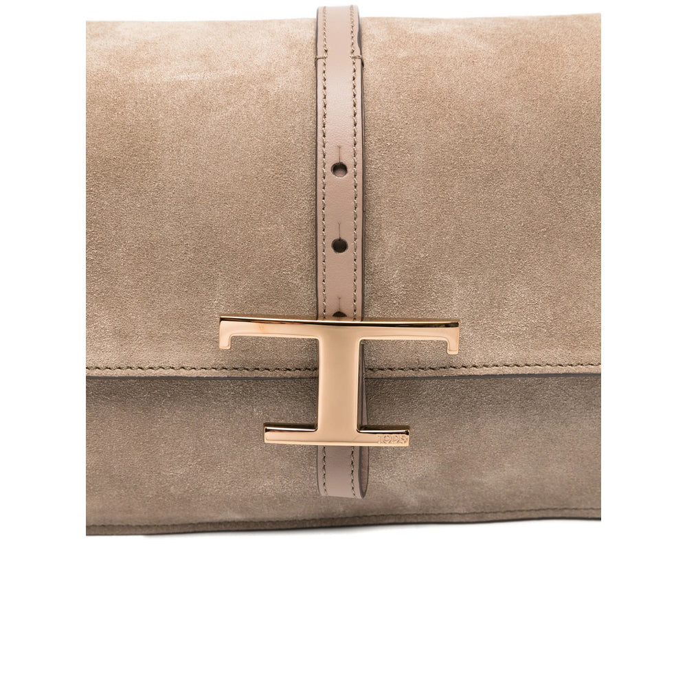 Gold Tone Calf Leather Tote