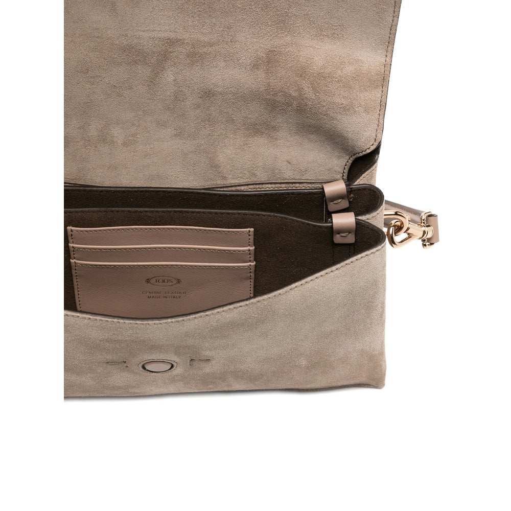 Gold Tone Calf Leather Tote