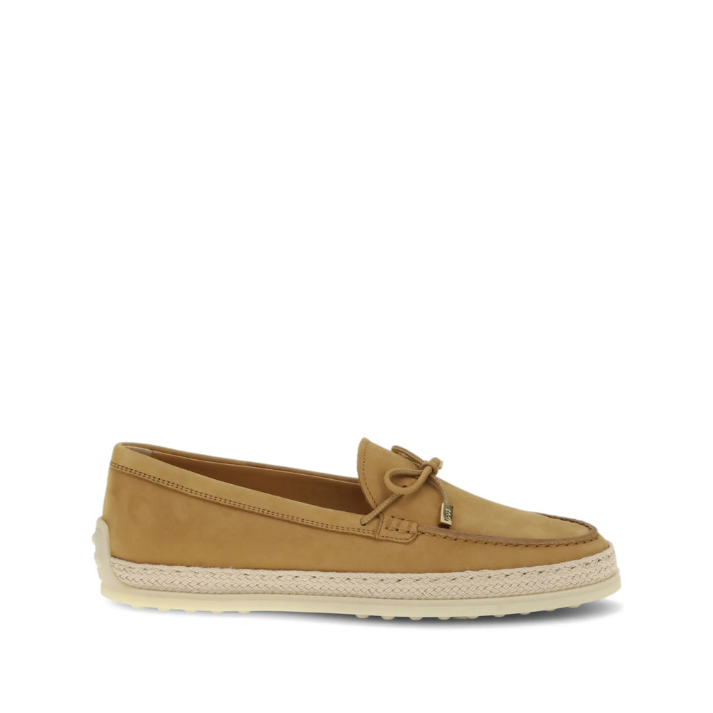 Beige Raffia Bow Shoe
