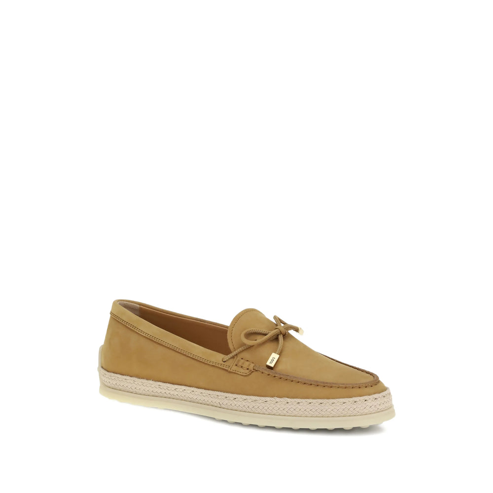 Beige Raffia Bow Shoe