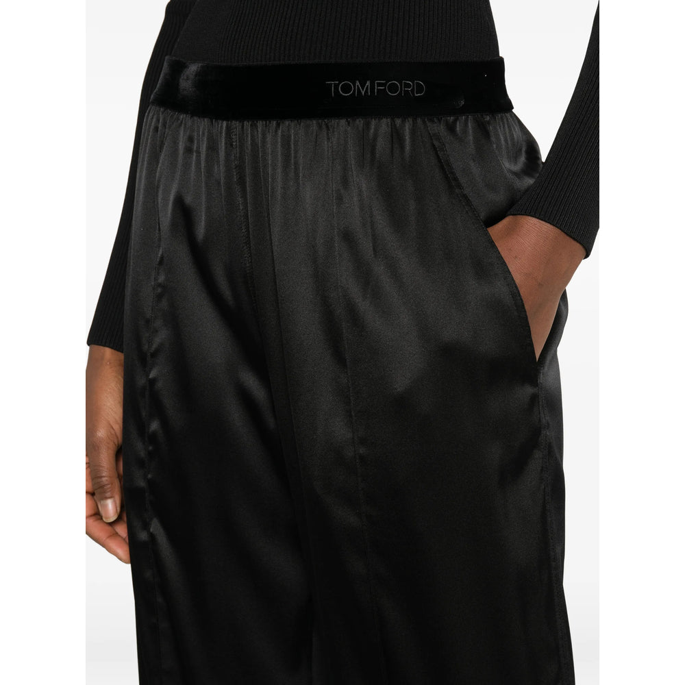 Elegant Waist Velvet Pants