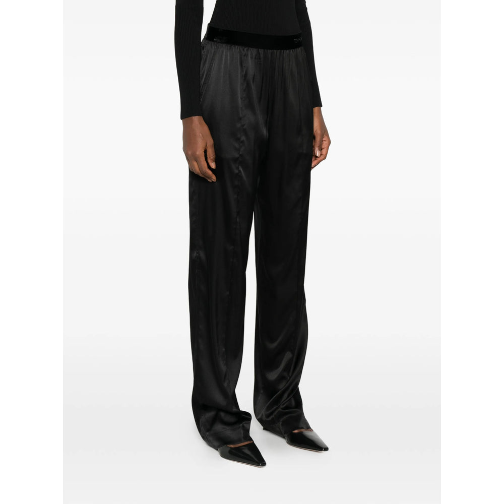 Elegant Waist Velvet Pants