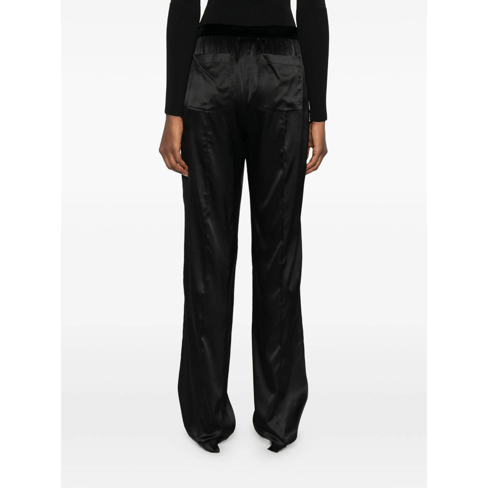 Elegant Waist Velvet Pants