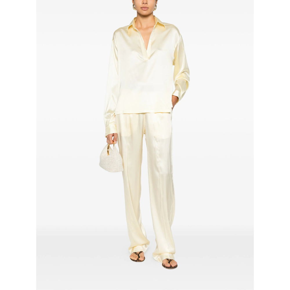 Soft Silk V Neck Sweater