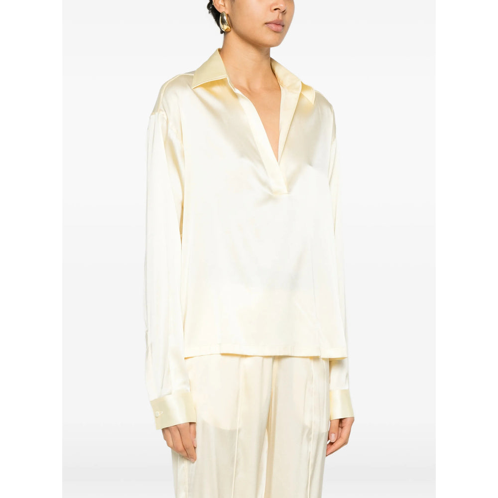 Soft Silk V Neck Sweater