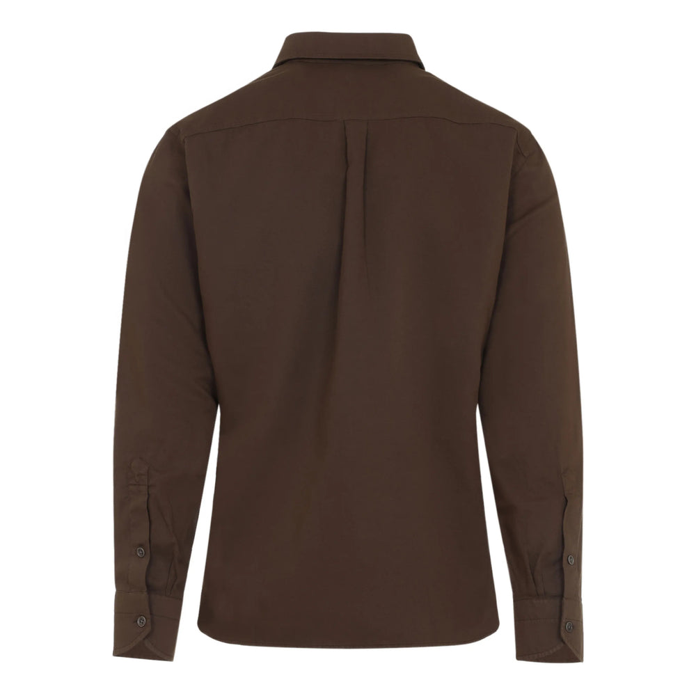Bronze Olive Point Collar Shirt
