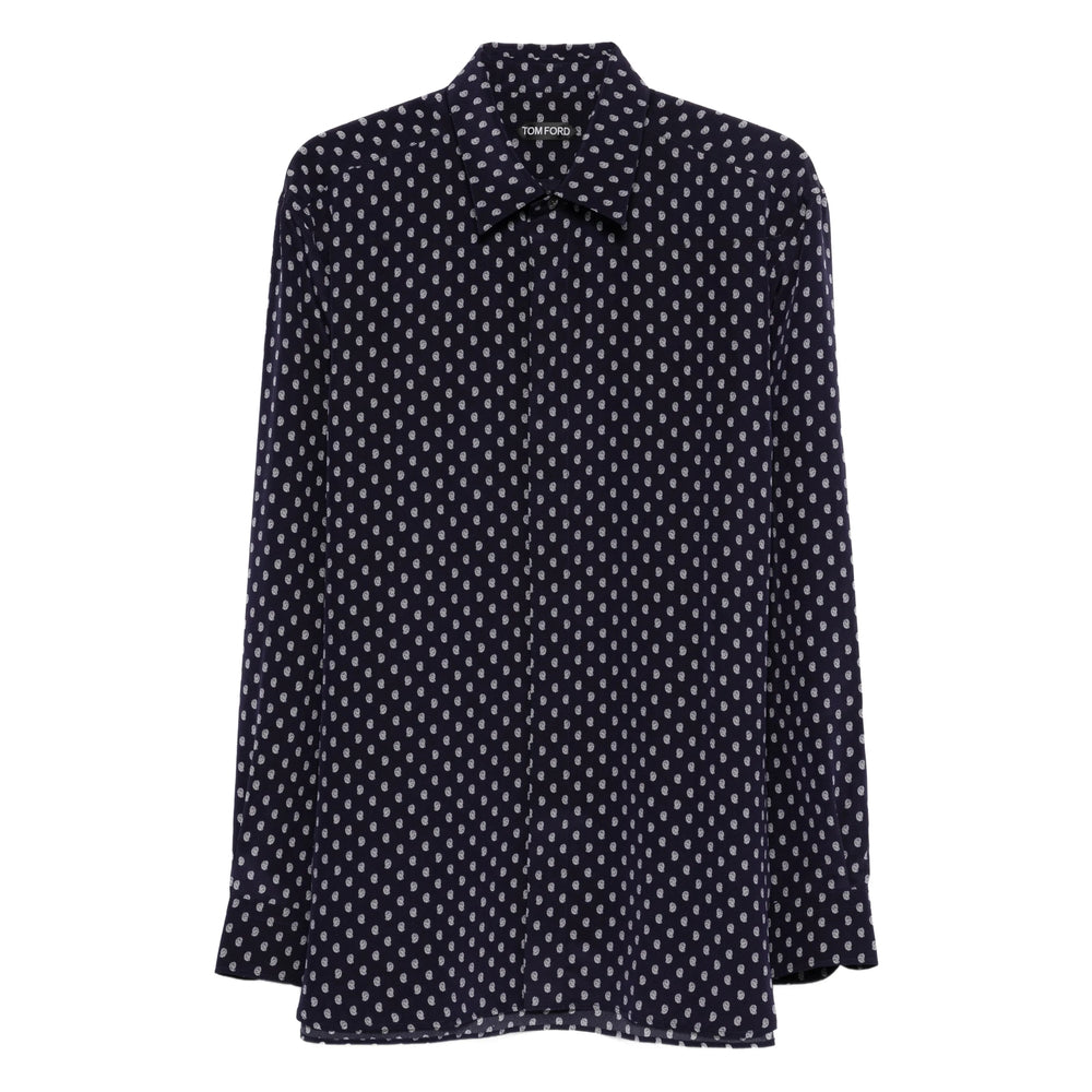 Silk Button Down Dress Shirt With Classic Cuff