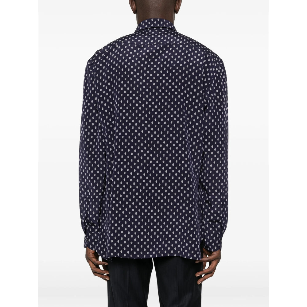 Silk Button Down Dress Shirt With Classic Cuff