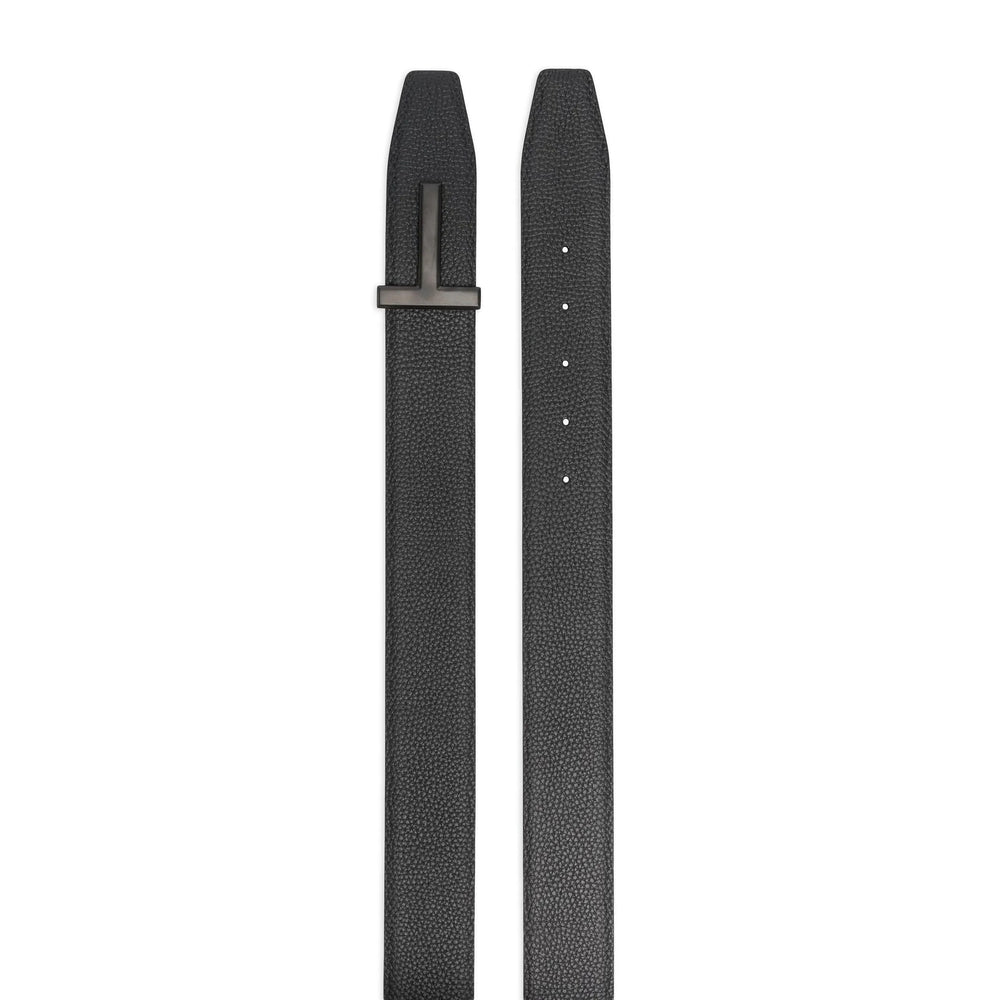 Black Calf Leather Adjustable Buckle