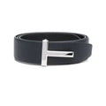 Navy Calf Leather Adjustable Buckle