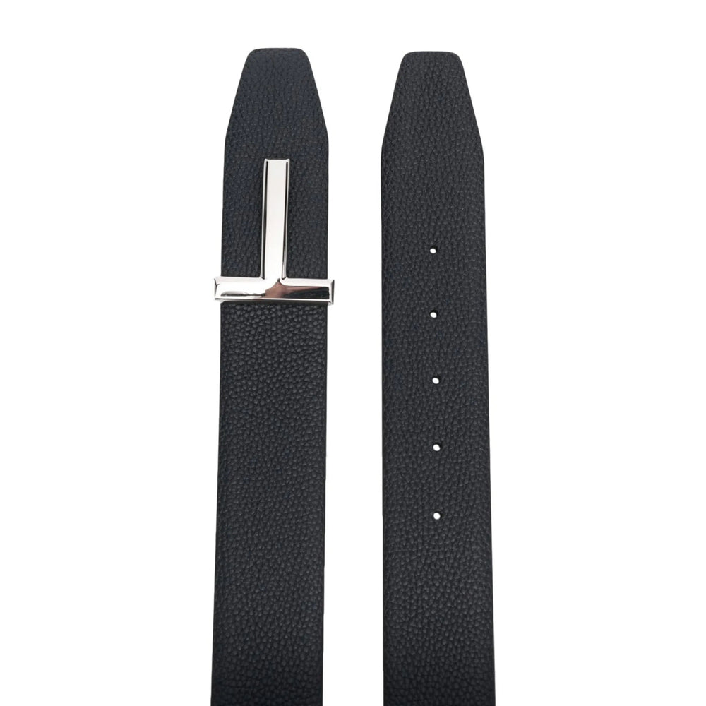 Navy Calf Leather Adjustable Buckle