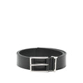 Silver Tone Logo Loop Buckle