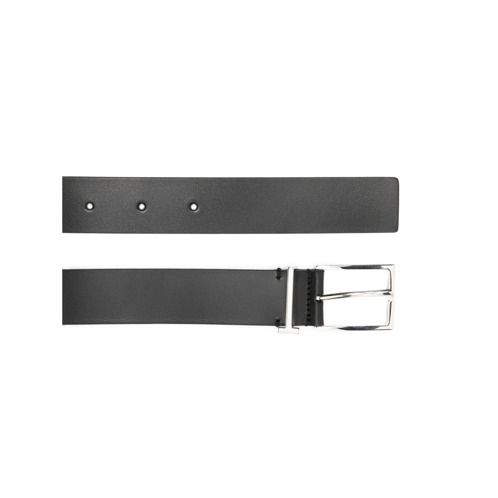 Silver Tone Logo Loop Buckle
