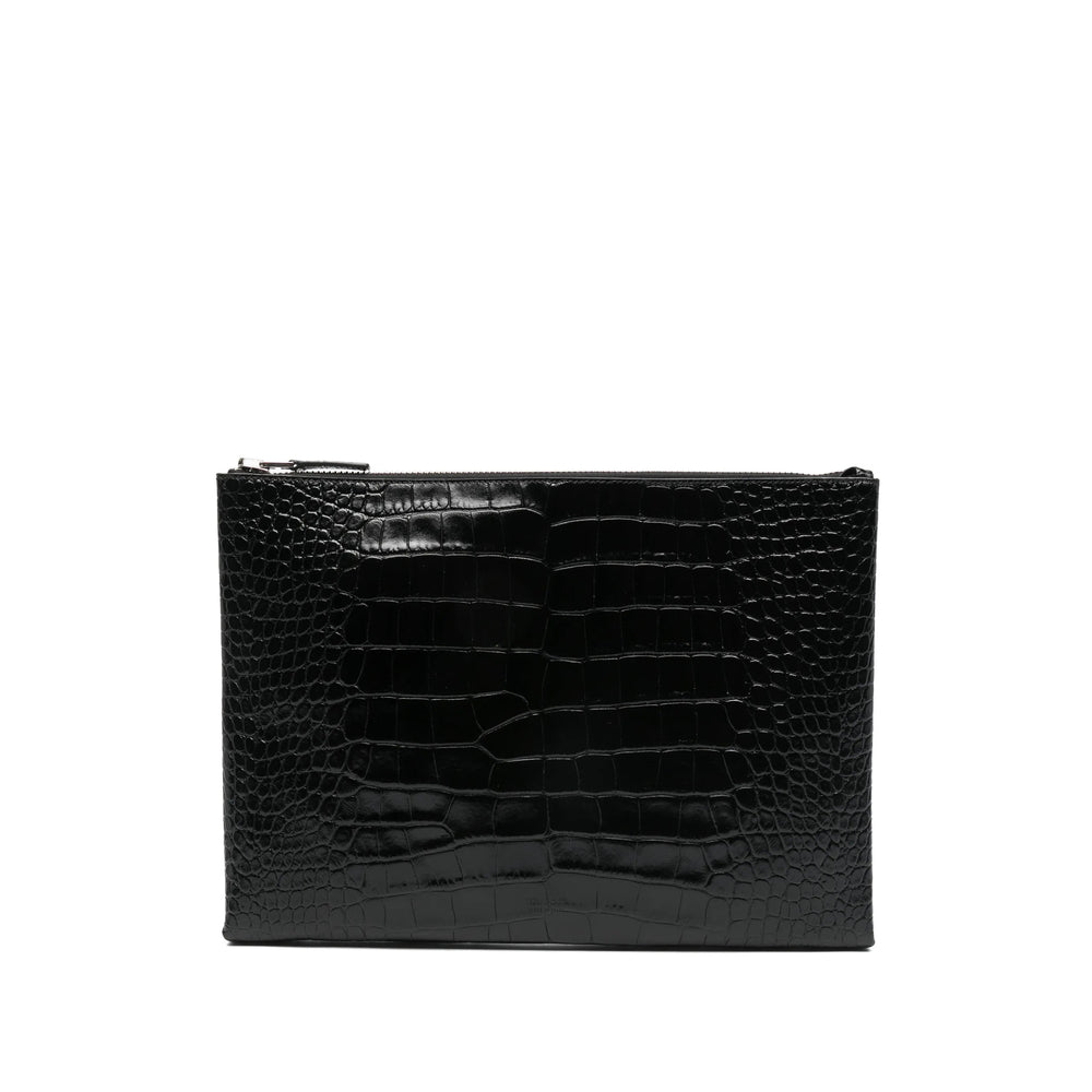 Calf Leather Zip Pouch