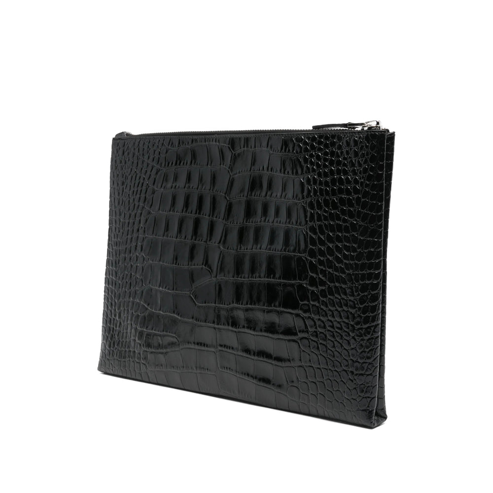 Calf Leather Zip Pouch