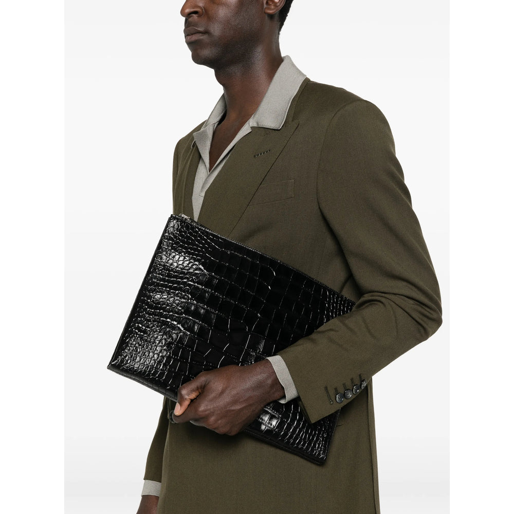 Calf Leather Zip Pouch