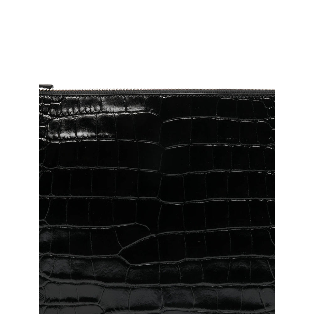 Calf Leather Zip Pouch