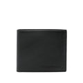 Sleek Black Textured Calf Leather Wallet