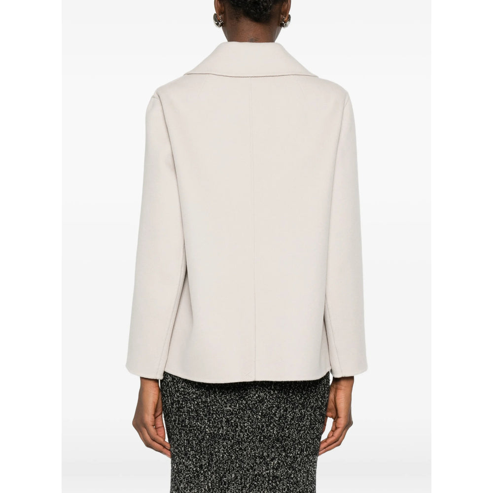 Virgin Wool Double-breasted Coat
